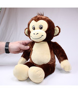 Build A Bear Monkey Plush Brown 18" Stuffed Animal 2020 BAB Smiling Plush Toy - £10.33 GBP