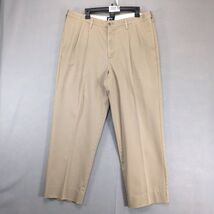 Lands End Traditional Khaki Chino Pants Men&#39;s 38x29 Straight Leg Pleated... - $20.00