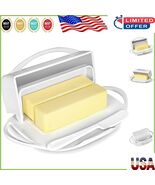 Compact 8 Oz. Flip-Top Butter Dish - Includes Butter Knife - Easy Clean ... - $738.34 MXN