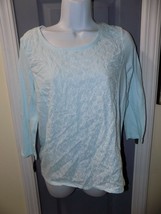 Gap Light Blue 3/4 Sleeve Shirt Size Xs Women&#39;s New - £15.17 GBP