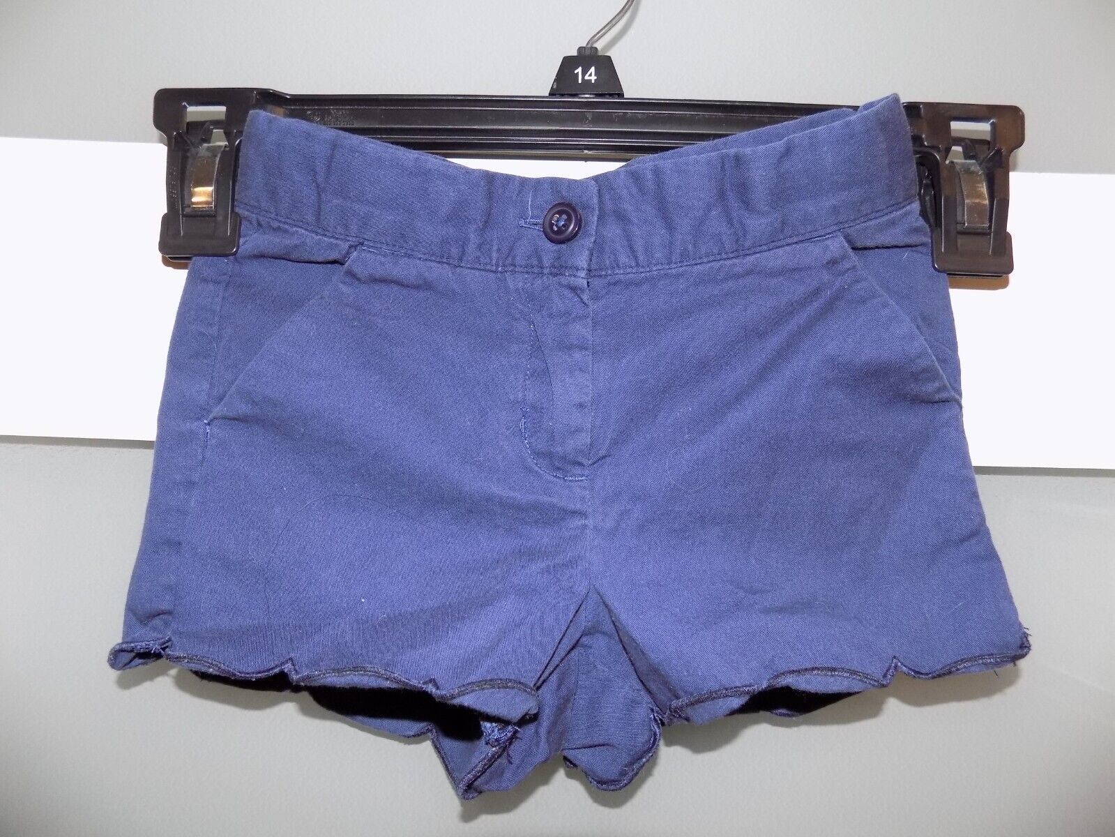 Janie and Jack Navy Blue Scalloped Shorts Size 18/24 Months Girl&#39;s - $15.64