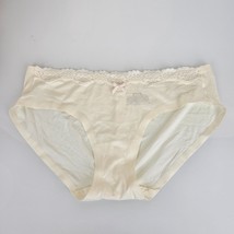 MAIDENFORM Comfort Devotion Ivory Hipster Panty Womens XL 8 Lace Microfiber - £9.27 GBP