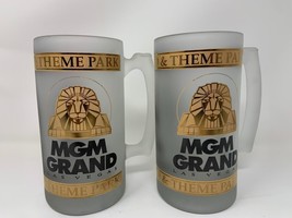 Vtg 1993 MGM Grand Hotel Las Vegas Casino Frosted Beer Glass Stein Mug S... - £35.18 GBP