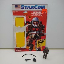 SGT. BOREK W/Card Starcom 1986 Coleco Vintage Action Figure - £31.89 GBP