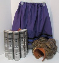 New Native American Seminole Girl&#39;s Handmade Purple Ribbon Skirt XL - $35.63