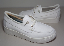 Dr. Scholl&#39;s Size 10 M GET ONBOARD White Sneakers New Women&#39;s Boat Shoes - £80.70 GBP