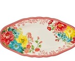 Pioneer Woman ~ FANCY FLOURISH ~ Stoneware ~ Oval ~ Large Serving Platter - $37.40