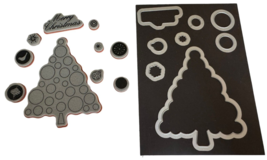 Hero Arts Rubber Stamps and Framelit Dies Merry Christmas Tree Holidays - £10.38 GBP
