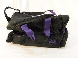 Cross Training Black Purple Gym Weekend Travel Bag Shoulder Strap Handle... - $16.58