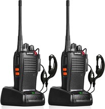 777S Rechargeable walkie talkies for adults long range with Earpieces and Li ion - £38.66 GBP