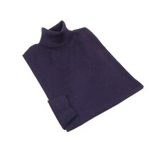Men PRINCELY Italian Wool Blend Turtle Neck Pullover Slim 84001-80 Purple 120 image 6