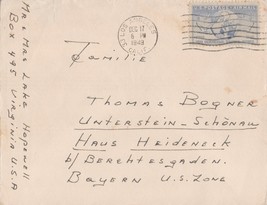 ZAYIX US Air Mail 1949 15c rate Calif to US Zone, Bavaria, Germany 031923SM93 - £3.15 GBP