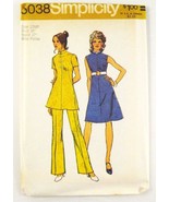 Simplicity 5038 Misses Petite Dress Tunic Pants Hippy A-Line SZ 10 Cut - €7,81 EUR