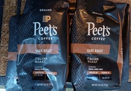 5 Peets Coffee Italian Roast Ground Coffee  Dark Roast  10.5 Oz (SEE PIC... - £36.94 GBP