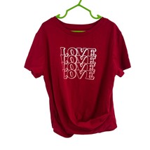 Epic Threads Red Love Short Sleeve Tee Size Medium (Girls) New Valentine... - $11.65