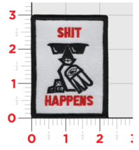 Navy VAQ-137 Rooks Sh*T Happens Hook &amp; Loop Embroidered Patch - £27.96 GBP