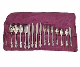 Reed &amp; Barton Mirrorstele Flatware Set of 15 Pieces Serving Spoons Forks... - £35.03 GBP