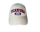 Olympics Team USA Rio 2016 Strap Back Baseball Hat Cap Beige Team Apparel - $12.35