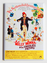 WILLY WONKA AND THE CHOCOLATE FACTORY MOVIE POSTER MAGNET 2X3 INCHES CHA... - $7.99
