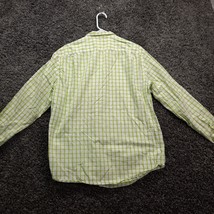 J.Crew Shirt Men XL Green Check Button Up Casual Woven Long Sleeve Dress Shirt - £13.18 GBP