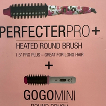 Calista Perfecter Pro Heated Round Brush with GoGo Mini brush ( Rose whi... - £54.63 GBP