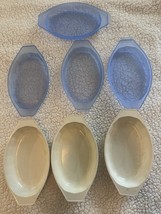 Nordic Ware Microwave 17 oz Oval Casserole Dish with Lid Set Of 3 Made i... - $24.00