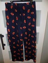 Merona Navy Blue Football Print Fleece Pajama Pants Size L Men&#39;s - £11.67 GBP