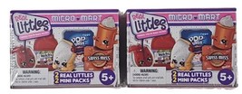 Shopkins Real Littles Micro Mart Mystery Mini Packs Toys New Lot Of 2 - £10.50 GBP