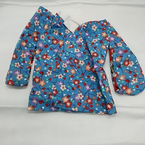 Muffy VanderBear Blue Spring Flower Blouse - $8.90