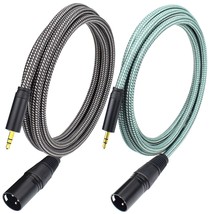 3.5Mm To Xlr Male Microphone Cable, 3.3Feet Stereo 1/8 Mini Trs To Xlr M... - £25.09 GBP