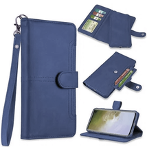 For Samsung S10 Plus PU Leather Wallet Magnetic Case DARK BLUE - £4.43 GBP