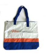 Casual Colorful Striped Large Tote Shopping Travel Bag NWOT - Vive Mejor - $21.66