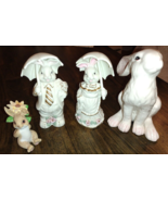 4pc Easter Bunny Spring Table Décor Collectables Rabbits - £26.14 GBP