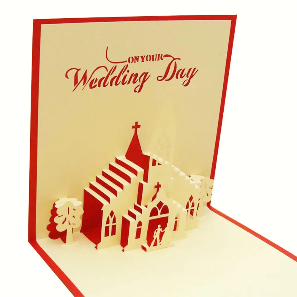 3D Pop UP Cards Valentines Day Gift Postcard Wedding Invitation Greeting Cards A - £84.93 GBP