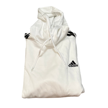 Adidas IJ6476 Mens Essentials Fleece 3 Stripes Hoodie White Size XL New - $658.58 MXN