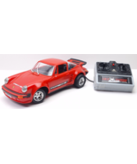 New Bright 1986 Red Porsche Remote Control RC Car TESTED - $26.20