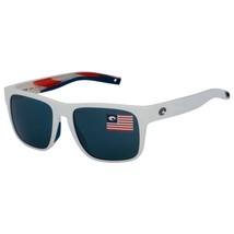 Costa Del Mar SPO 411 OGP Spearo Sunglasses Matte White Gray 580P Polarized - £146.11 GBP