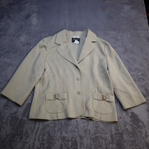 Sweet Suit Blazer Jacket Womens12 Beige Long Sleeve Casual 2 Button - £20.20 GBP