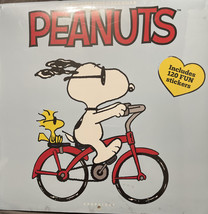 Peanuts Snoopy 2022 12 Month Wall Calendar 11.75&quot; x 11.75&quot; 120 Stickers LOW $ - £15.59 GBP
