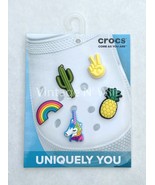 Crocs Shoe Sandal Clog Food Jibbitz Charms Unicorn Rainbow Cactus Fruit ... - $13.37