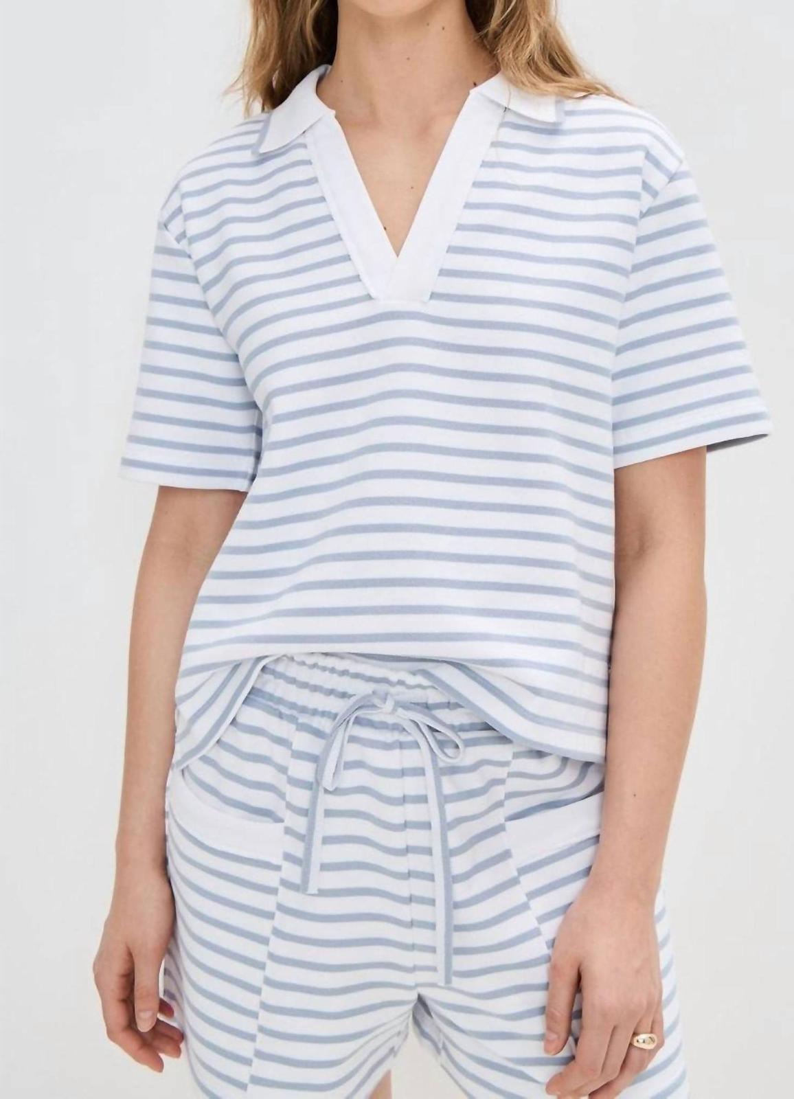Splendid Terry Striped Polo Size L - $81.18