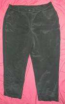 Womens Classic Liz Claiborne Brand Casual Black Pants size 20 / 42x30 - $15.85