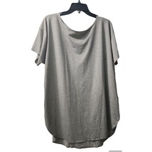 Uniqlo Gray Tunic Top Short Sleeve Casual Everyday Relaxed Fit XL - $12.01