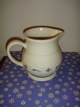 Longaberger Pottery Woven Traditions Pitcher - £10.21 GBP