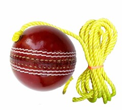 Cricket Hanging Ball For Shot Practice, (Leather, Sstp, Red) - €21,44 EUR