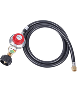 5FT Adjustable Propane Regulator, High Pressure Propane Regulator Hose w... - $43.39 CAD