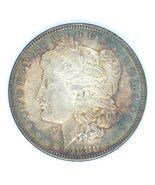 1880 Morgan Dollar Choix Bu État, Excellent Oeil Appeal, Beau Tonifiant - $4,234.92 MXN
