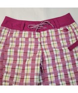 The North Face Women&#39;s Size 4 Purple Tones Plaid Board Shorts - £9.54 GBP