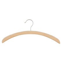 Premium Retro-Style Wooden Shirt Hanger With Brushed Chrome Hook, Rounded Should - $170.99