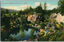 Butcharts Gardens Victoria British Columbia Canada Postcard - £5.42 GBP